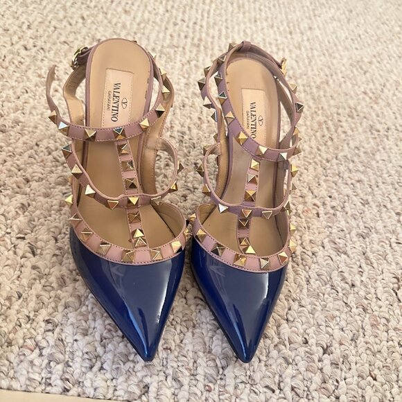 Valentino Shoes - VALENTINO Rockstud T-Strap Pump